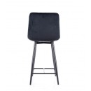 Стул барный SIGNAL CHIC H-2 Velvet Bluvel 19 черный/черный